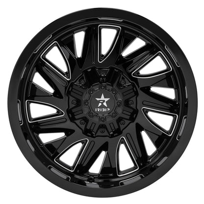 RBP 75R BATALLION GLOSS BLK W/MACH. GROOVE