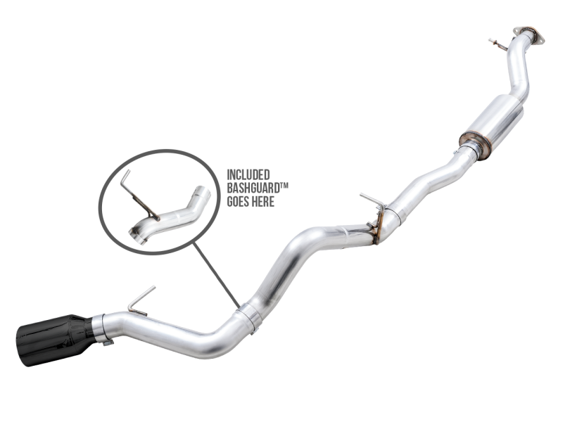 AWE Tuning 2021+ Ford Bronco 0FG Single Rear Exit Exhaust - 3015-23789-C-Dub Tech