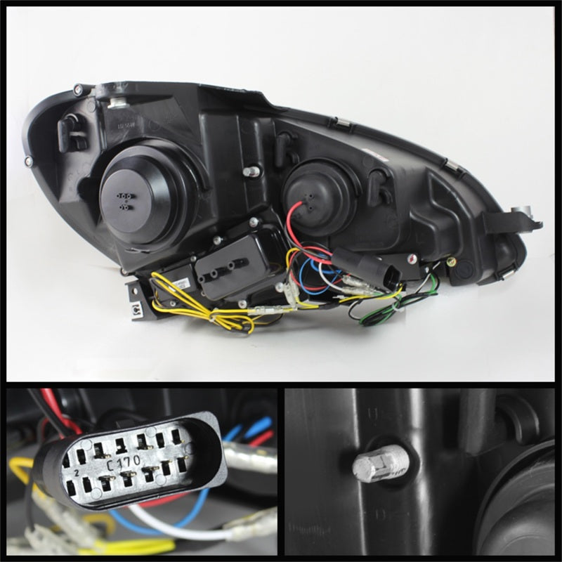 Spyder Mercedes Benz W204 C-Class 12-13 Projector Halogen Model- DRL - 5074249