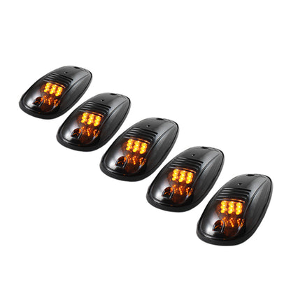 Xtune 5 pcs Roof Cab Marker Parking Running Lights Smoked - 5028198