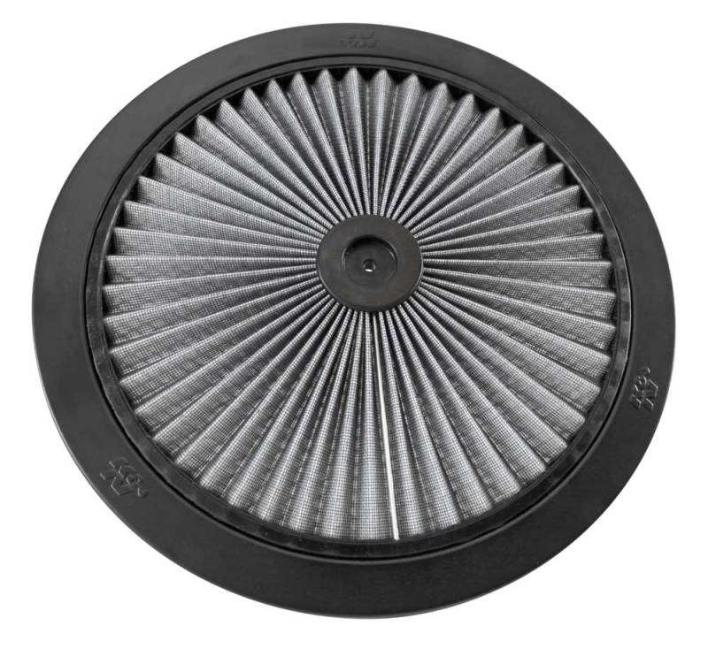 K&N X-Stream Top Filter 14in OD Black Round Lid - 66-1400R