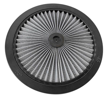K&N X-Stream Top Filter 14in OD Black Round Lid - 66-1400R