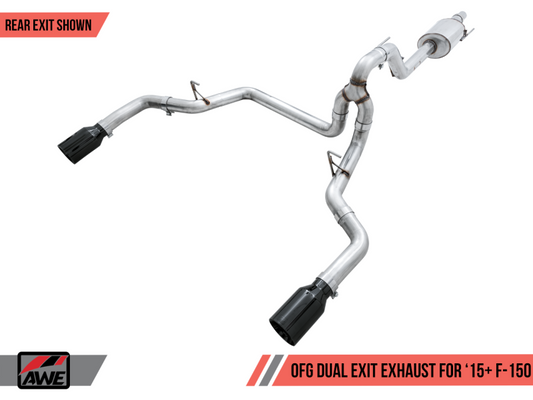AWE Tuning 2015+ Ford F-150 0FG Dual Exit Performance Exhaust - 3015-33120-C-Dub Tech