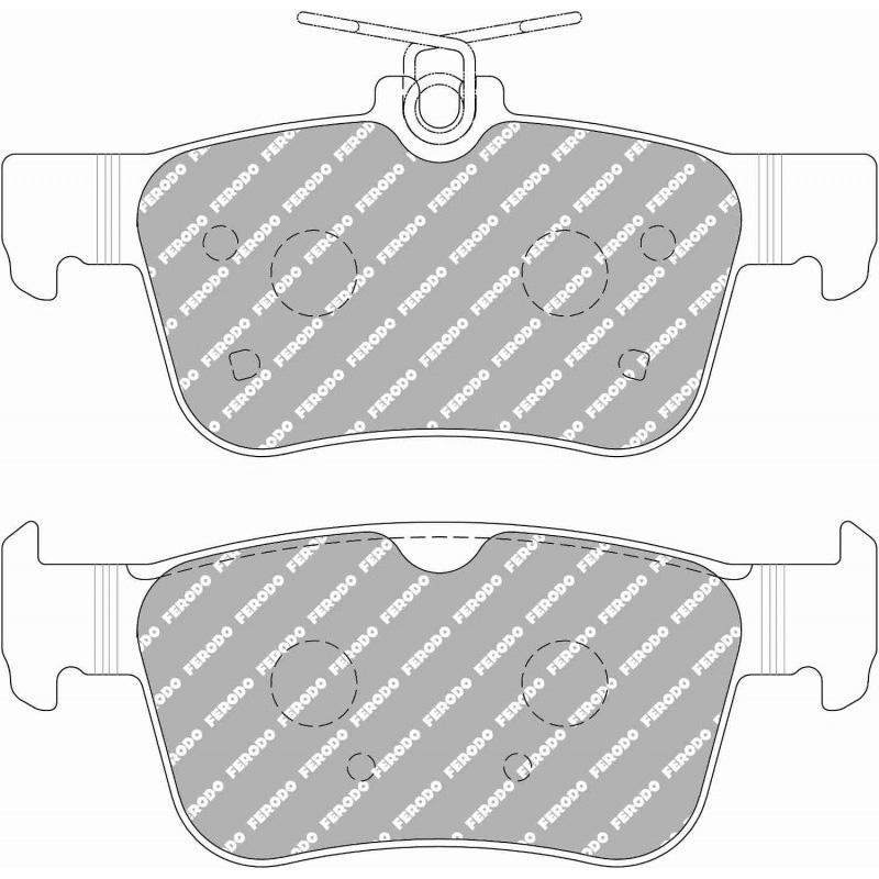Ferodo DS2500 Rear Brake Pads | 2017-2021 Honda Civic Type-R (FCP5086H)