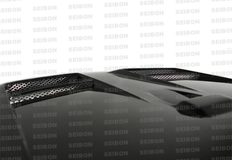 Seibon 08-09 Mitsubishi Lancer (CYA4/5A) DV Style Carbon Fiber Hood - HD0809MITLAN-DV