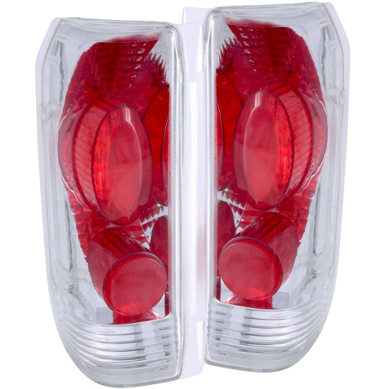 ANZO 1989-1996 Ford F-150 Taillights Chrome - 211061-C-Dub Tech