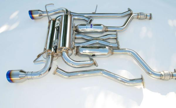 Invidia 03-08 Infiniti G35 Coupe Gemini Single Layer Titanium Tip - HS03IG3GIT