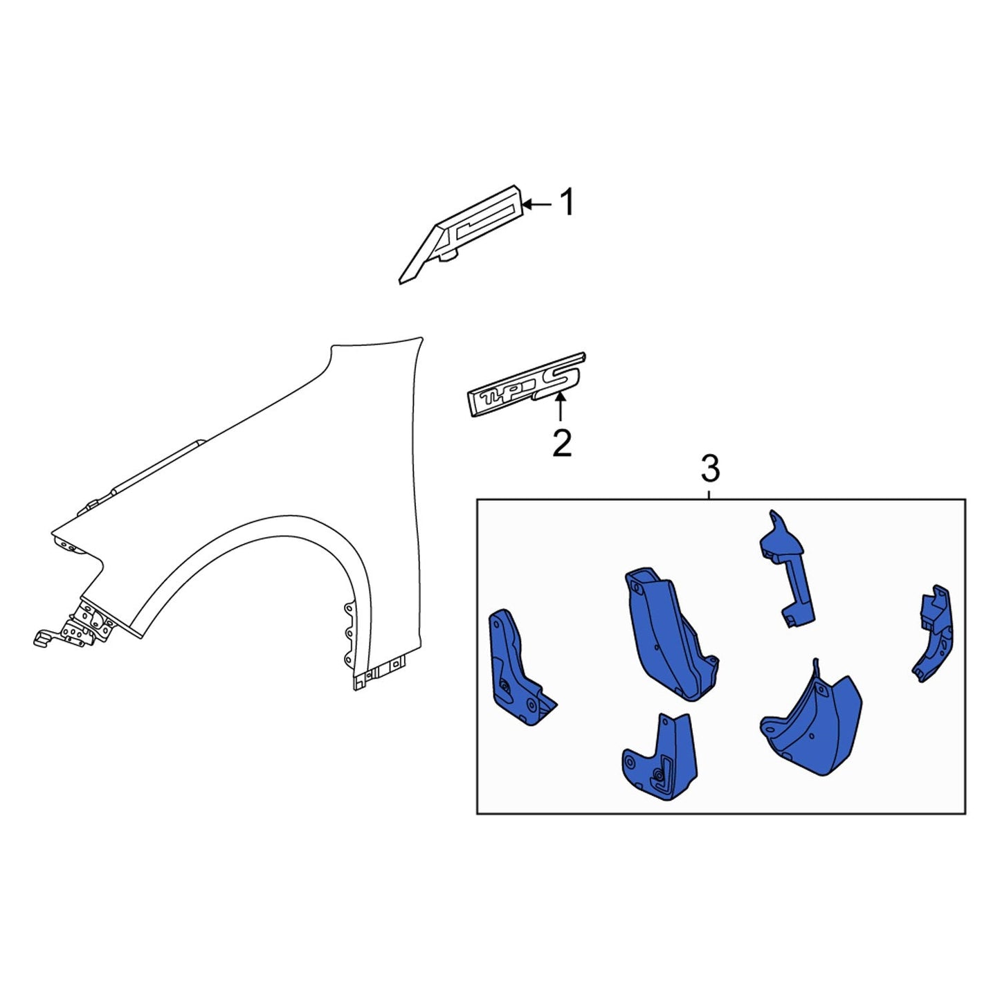 Genuine Acura 2021+ TLX Splash Guard Set