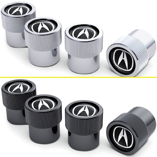 Genuine Acura Valve Stem Cap, Black A-Mark