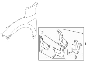 Genuine Honda 2016-2021 Civic Coupe Splash Guards