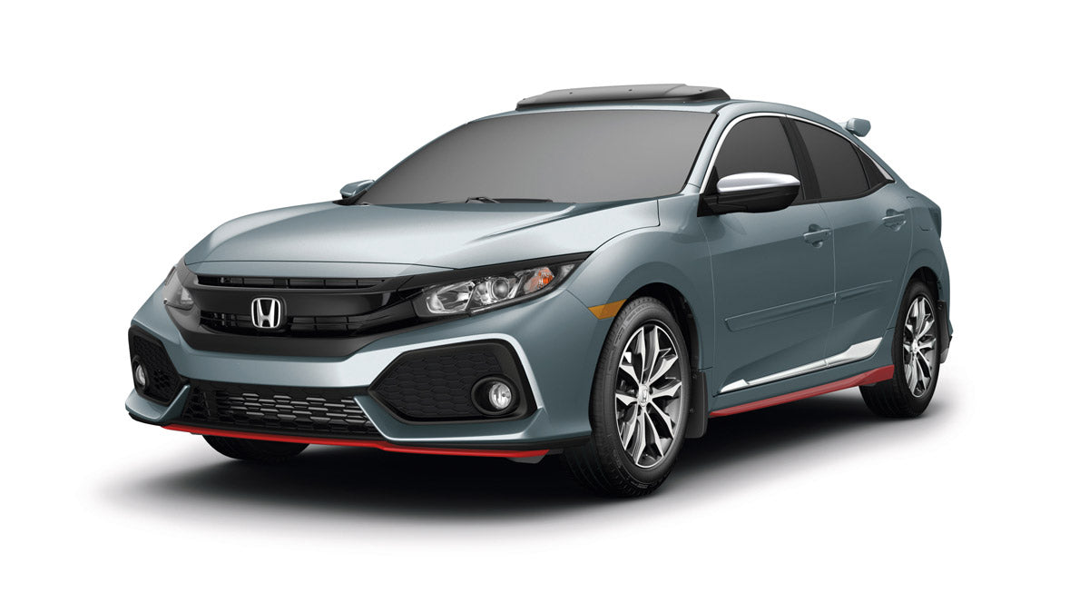 Genuine Honda 2017-2021 Civic Front Underbody Spoiler, Rallye Red