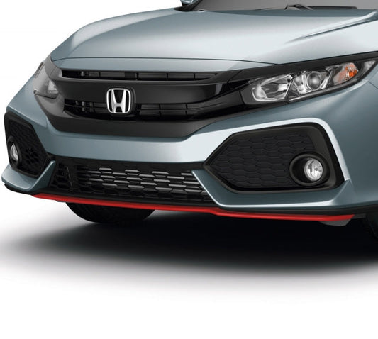 Genuine Honda 2017-2021 Civic Front Underbody Spoiler, Rallye Red