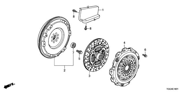 Genuine Honda 2017-2021 Honda Civic Type-R Clutch Pressure Plate Disk