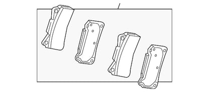 Genuine Honda 2020-2021 Honda Civic Type-R FK8 Front Brake Pads