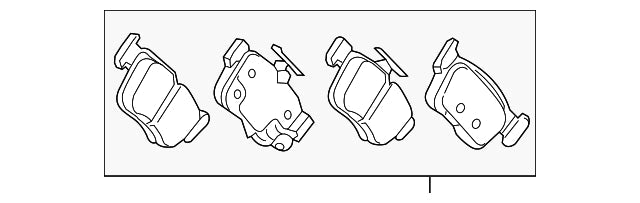 Genuine Honda 2020-2021 Honda Civic Type-R FK8 Rear Brake Pads