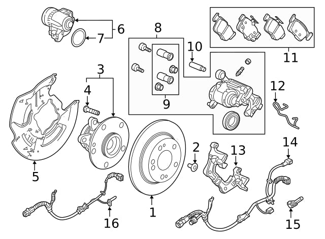 Genuine Honda 2020-2021 Honda Civic Type-R FK8 Rear Brake Pads