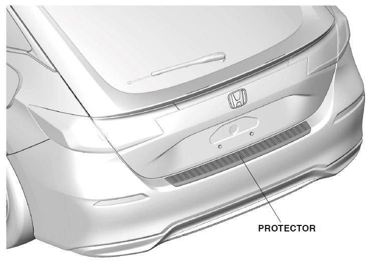 Genuine Honda 2022+ Civic Hatchback Rear Bumper Protector