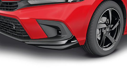 Genuine Honda Civic 2022+ HPD Front Underbody Spoilers, Berlina Black