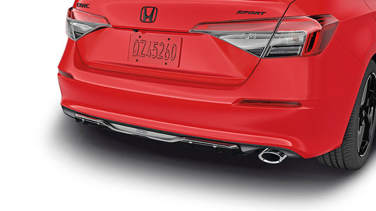 Genuine Honda Civic 2022+ HPD Rear Underbody Spoiler, Berlina Black