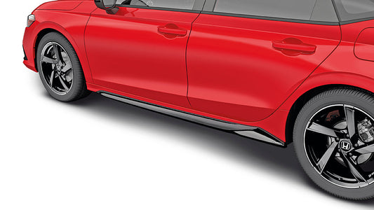 Genuine Honda Civic 2022+ HPD Side Underbody Spoilers, Berlina Black