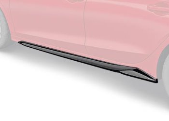 Genuine Honda Civic 2022+ HPD Side Underbody Spoilers, Berlina Black