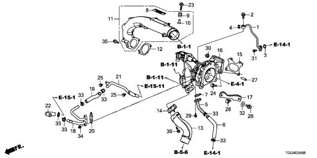 Genuine Honda 2017-2021 Civic Type-R FK8 Turbocharger Stay Bracket