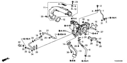 Genuine Honda 2017-2021 Civic Type-R FK8 Turbocharger Stay Bracket