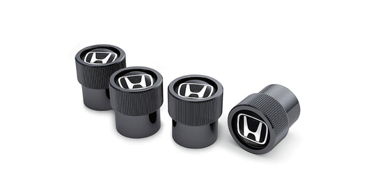 Genuine Honda Valve Stem Cap, Black H-Mark