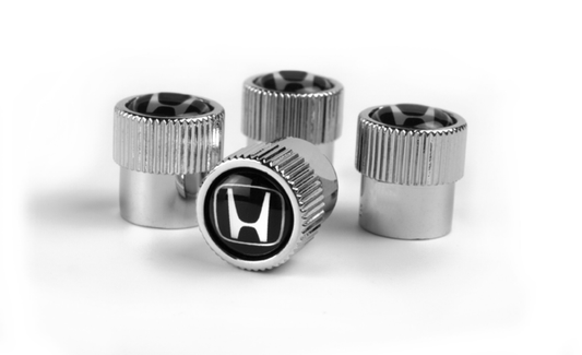 Genuine Honda Valve Stem Cap, Chrome H-Mark