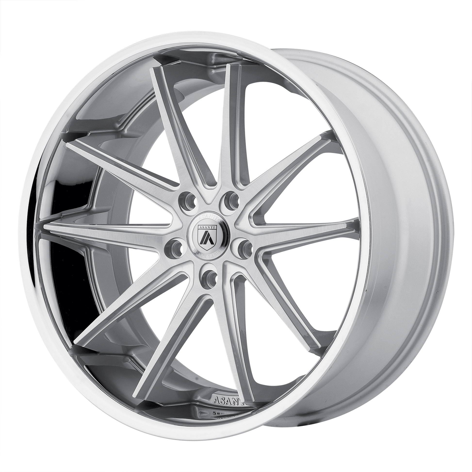 Asanti Abl 5 Altair Wheel, 22x10.5 +38 Offset 5x120, Silver Machined Ss Lip - ABL5-22055238SL-C-Dub Tech
