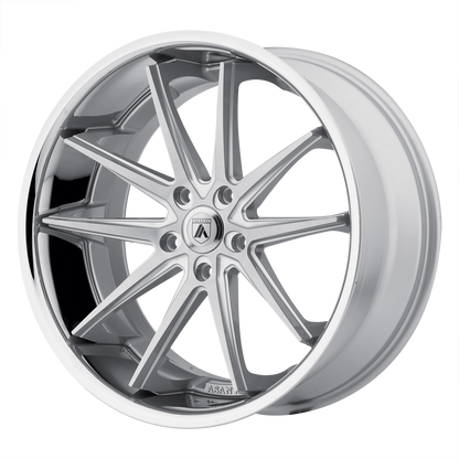 Asanti Abl 5 Altair Wheel, 22x10.5 +38 Offset 5x120, Silver Machined Ss Lip - ABL5-22055238SL-C-Dub Tech