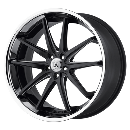 Asanti Abl 5 Altair Wheel, 20x10.0 +30 Offset 5x114.3, Matte Black Milled Ss Lip - ABL5-20101230BM-C-Dub Tech