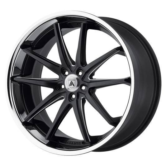 Asanti Abl 5 Altair Wheel, 20x10.0 +30 Offset 5x114.3, Matte Black Milled Ss Lip - ABL5-20101230BM-C-Dub Tech