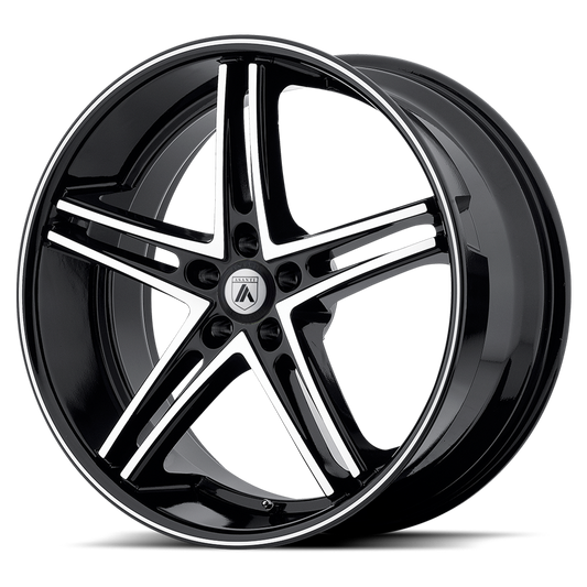 Asanti Abl 7 Wheel, 22x10.0 +38 Offset 5x112, Machine Face With Black Lip - ABL7-22105638MB-C-Dub Tech