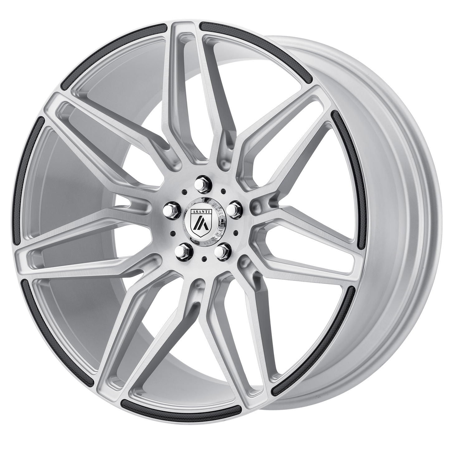 Asanti ABL-11 SIRIUS Wheel, 20x10.5 5x114.3, Brushed Silver Carbon Fiber Insert - ABL11-20051238SL-C-Dub Tech