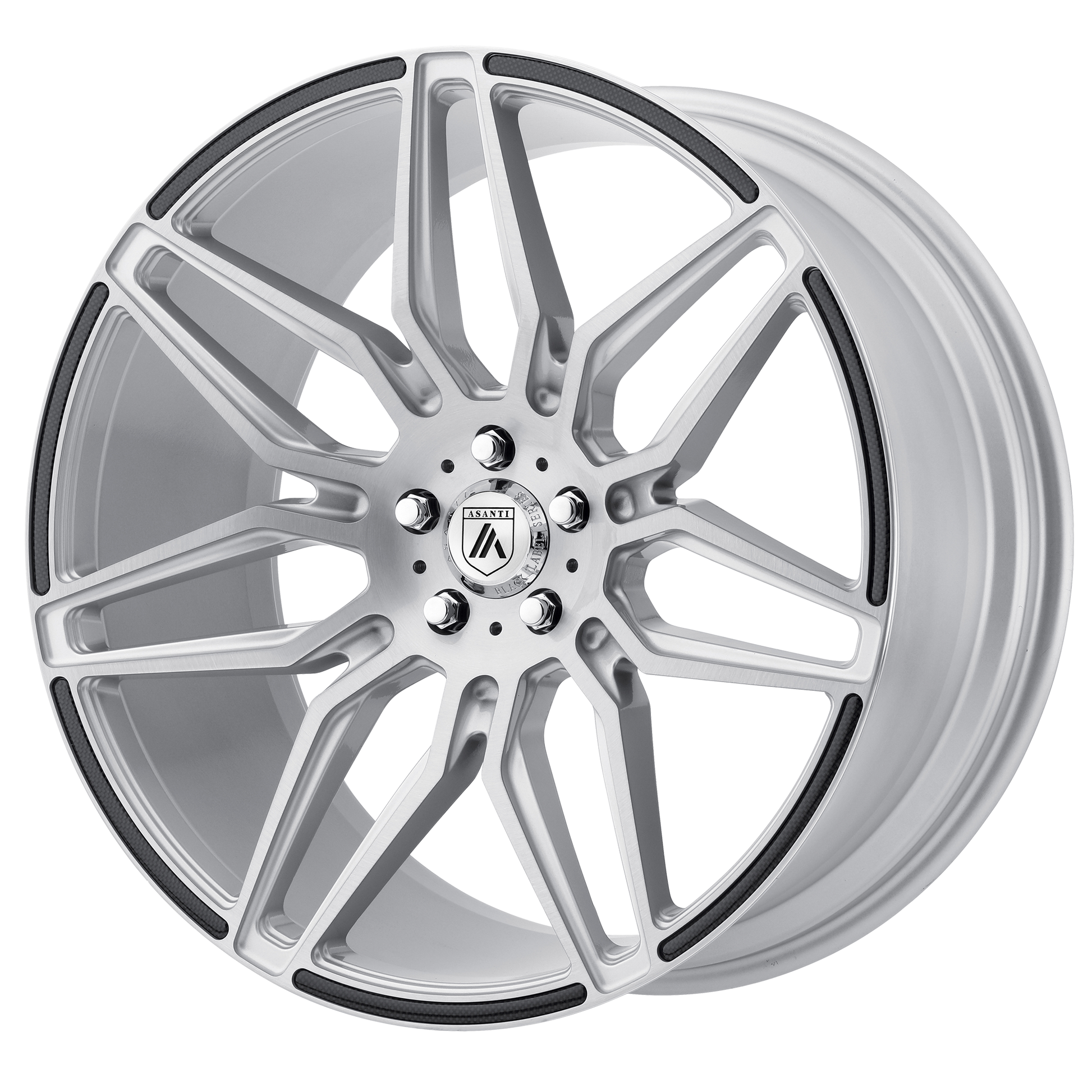 Asanti ABL-11 SIRIUS Wheel, 20x10.5 5x114.3, Brushed Silver Carbon Fiber Insert - ABL11-20051238SL-C-Dub Tech