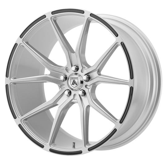 Asanti ABL-13 VEGA Wheel, 20x10.5 5x120, Brushed Silver Carbon Fiber Insert - ABL13-20055238SL-C-Dub Tech