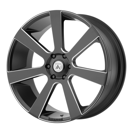 Set of 4: Asanti Abl 15 Apollo Wheel, 22x9.0 +35 Offset 6x135, Satin Black Milled - ABL15-22906335BM