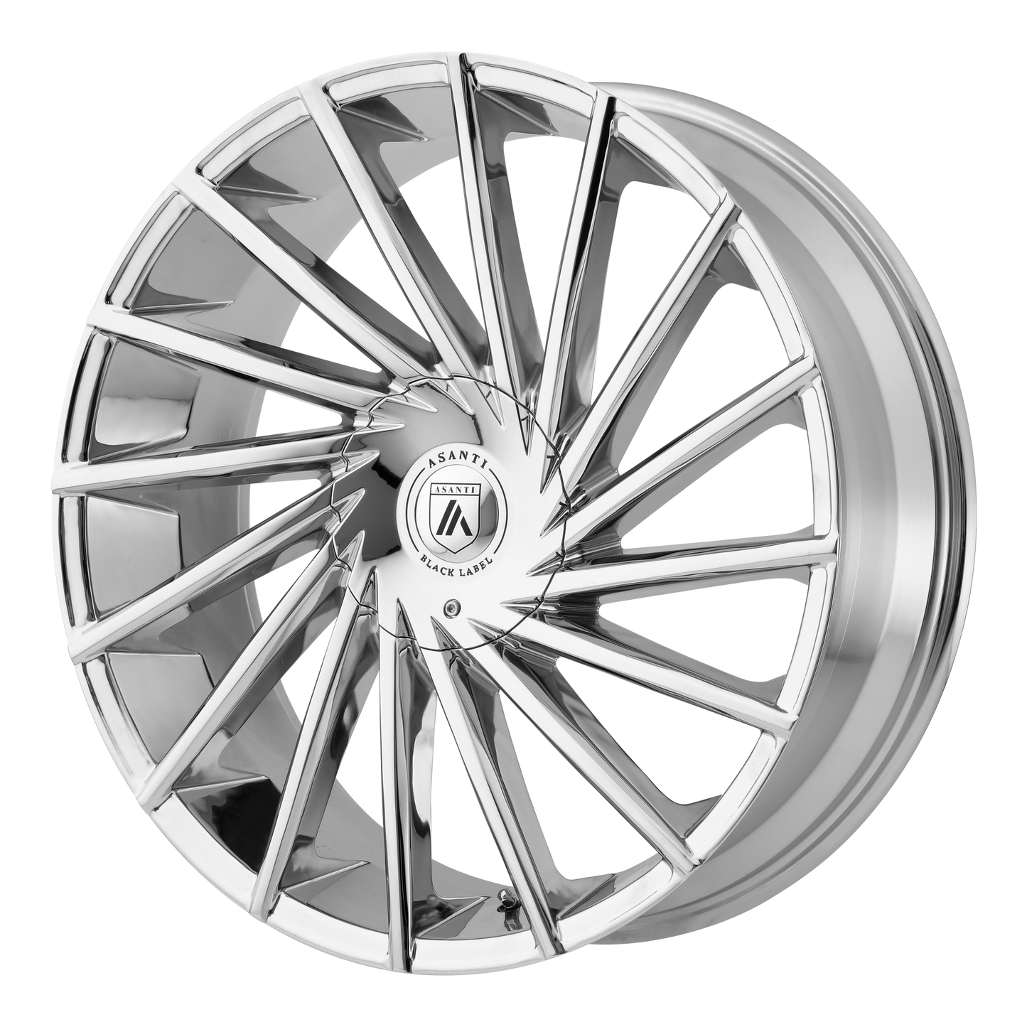 Set of 4: Asanti Abl 18 Matar Wheel, 28x10.0 +15 Offset 6x135/6x139.7, Chrome - ABL18-28106715CH