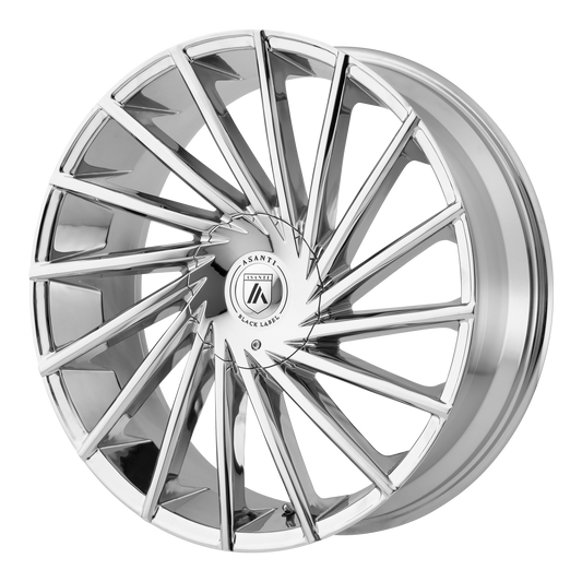 Set of 4: Asanti Abl 18 Matar Wheel, 28x10.0 +15 Offset 6x135/6x139.7, Chrome - ABL18-28106715CH