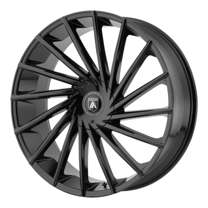 Asanti Abl 18 Matar Wheel, 24x9.0 +30 Offset 6x135/6x139.7, Gloss Black - ABL18-24906630GB-C-Dub Tech