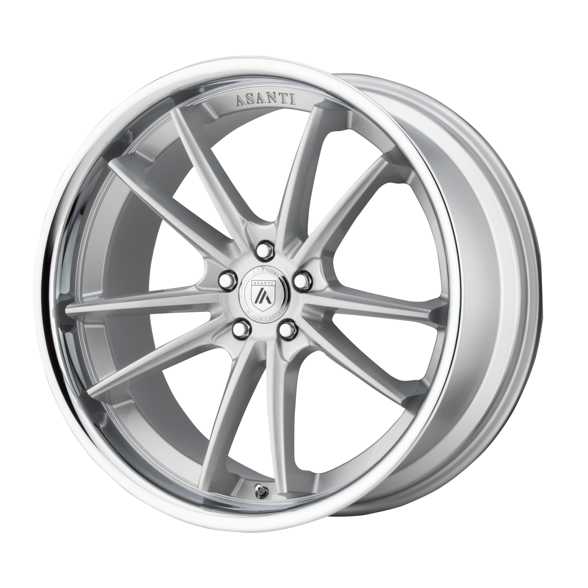 Asanti Abl 23 Sigma Wheel, 20x10.5 +38 Offset 5x112, Brushed Silver Chrome Lip - ABL23-20055638SL-C-Dub Tech