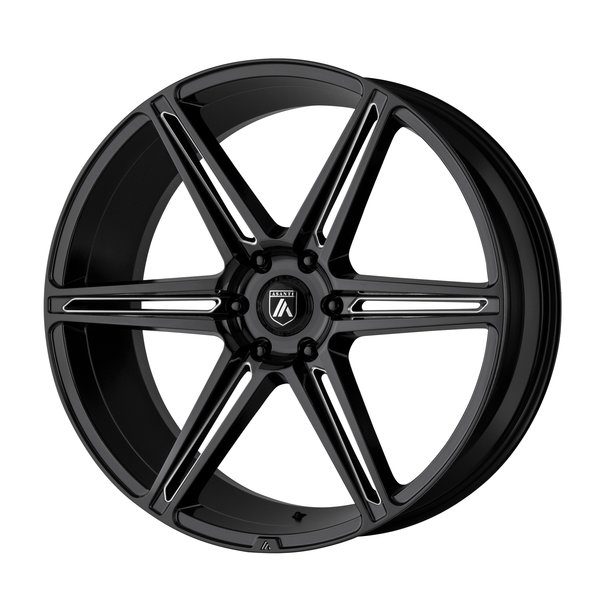Asanti ABL-25 ALPHA 6 Wheel, 20x9.0 6x139.7, Gloss Black Milled - ABL25-20906230BK-C-Dub Tech