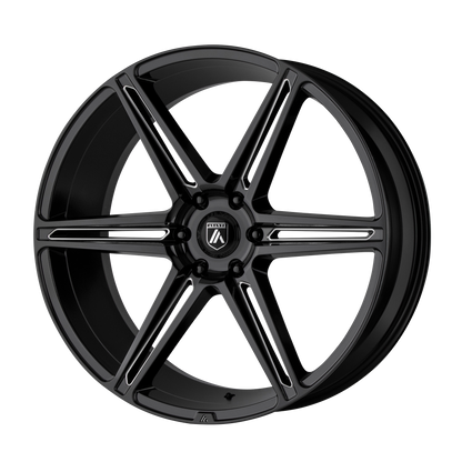 Asanti ABL-25 ALPHA 6 Wheel, 20x9.0 6x139.7, Gloss Black Milled - ABL25-20906230BK-C-Dub Tech