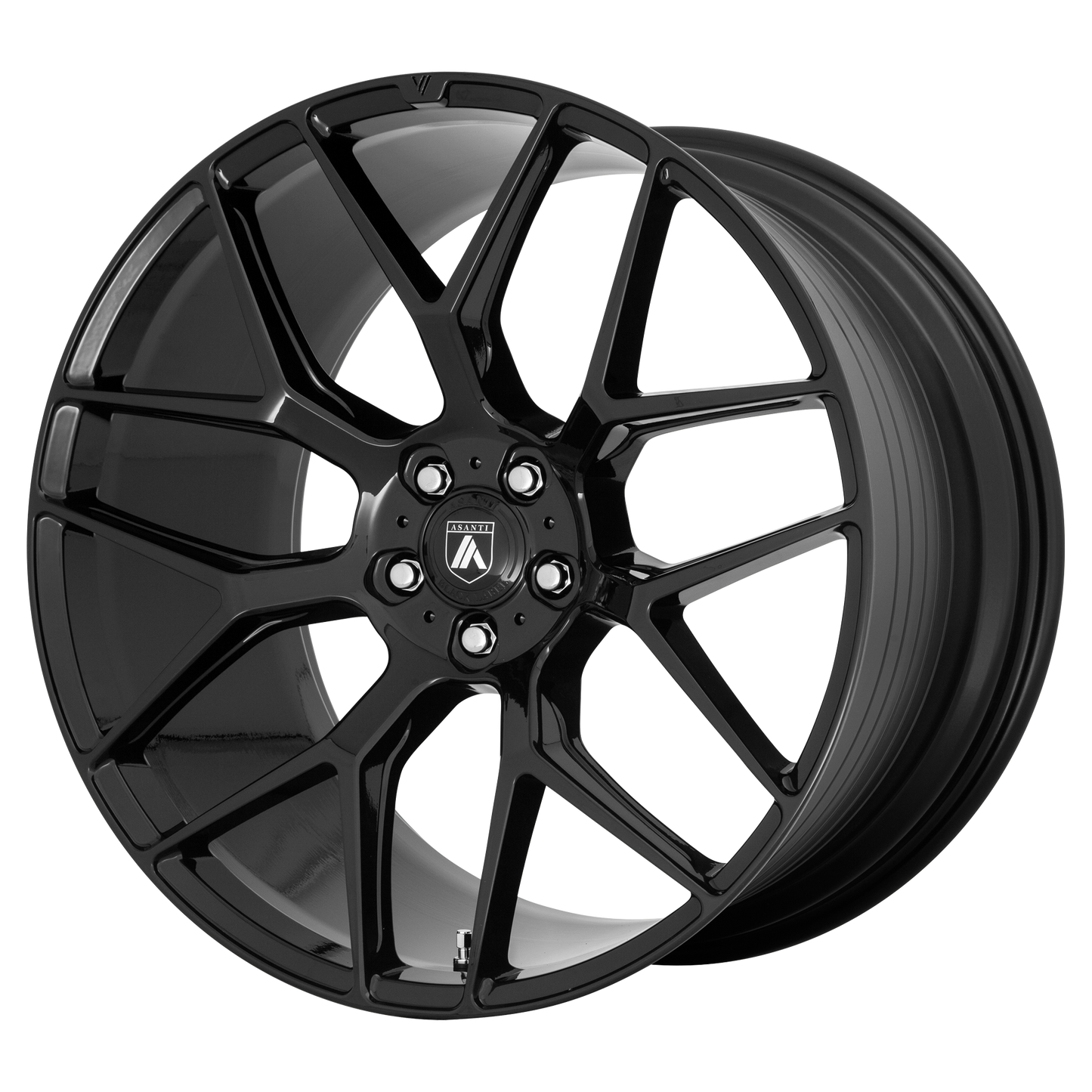 Set of 4: Asanti Abl 27 Dynasty Wheel, 20x8.5 +38 Offset 5x112, Gloss Black - ABL27-20855638BK