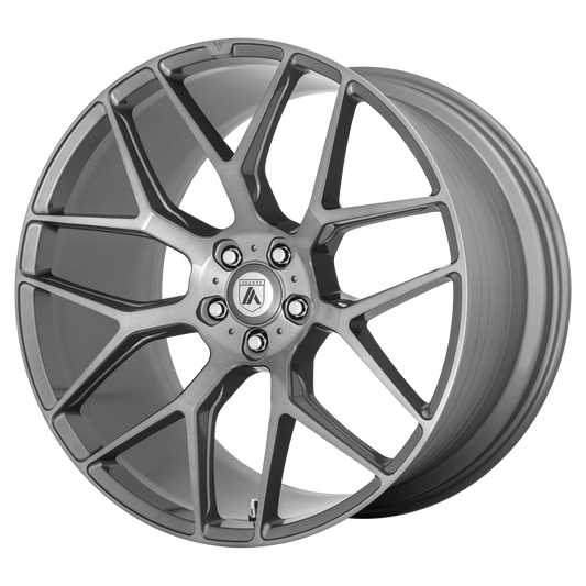 Set of 4: Asanti Abl 27 Dynasty Wheel, 20x8.5 +38 Offset 5x108, Titanium Brushed - ABL27-20854538TB