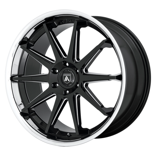 ASANTI ABL-29 EMPEROR GLOSS BLACK MILLED WITH CHROME LIP-C-Dub Tech