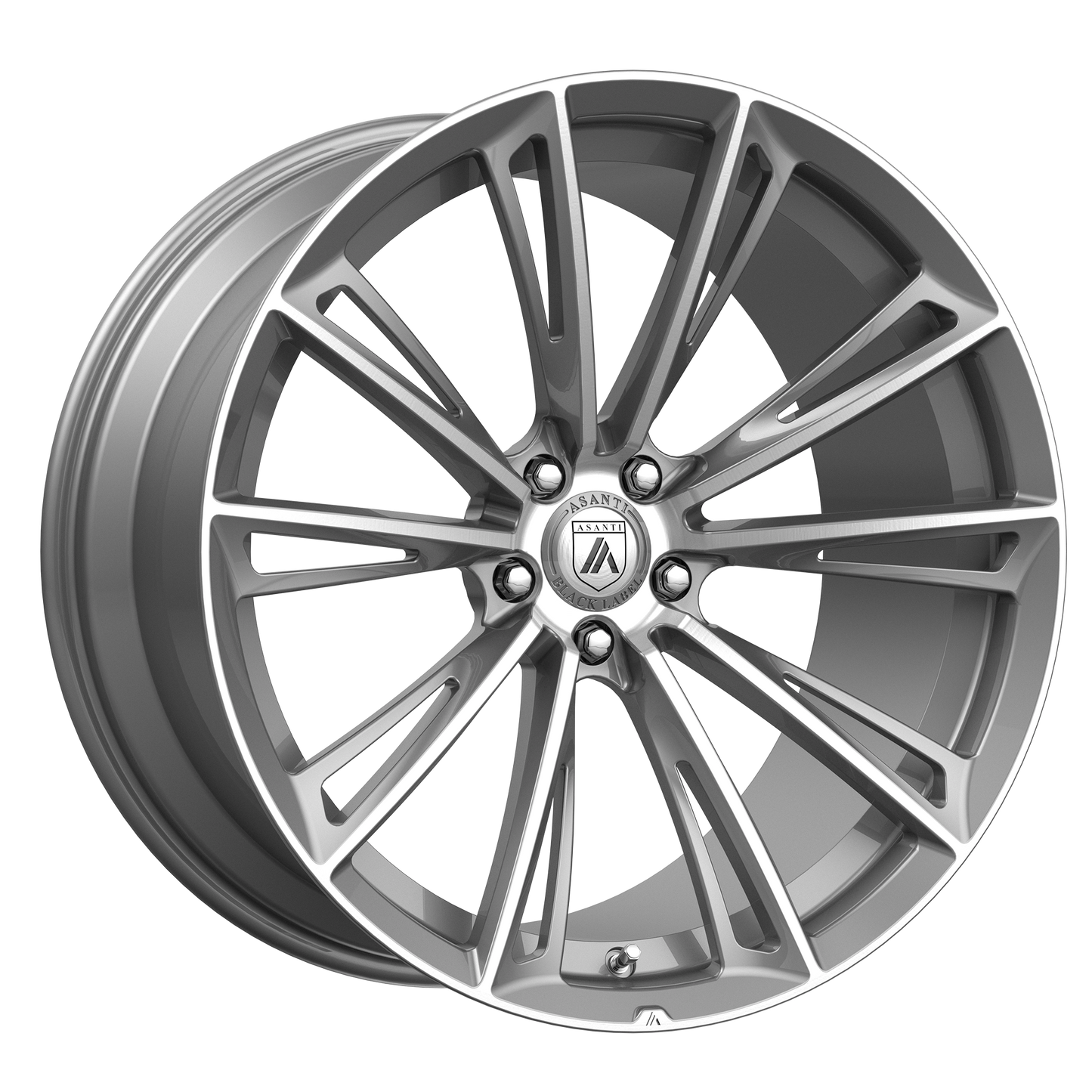 Set of 4: Asanti Abl30 Corona Truck Wheel, 22x9.5 +30 Offset 6x120, Titanium Brushed - ABL30-22957730TB