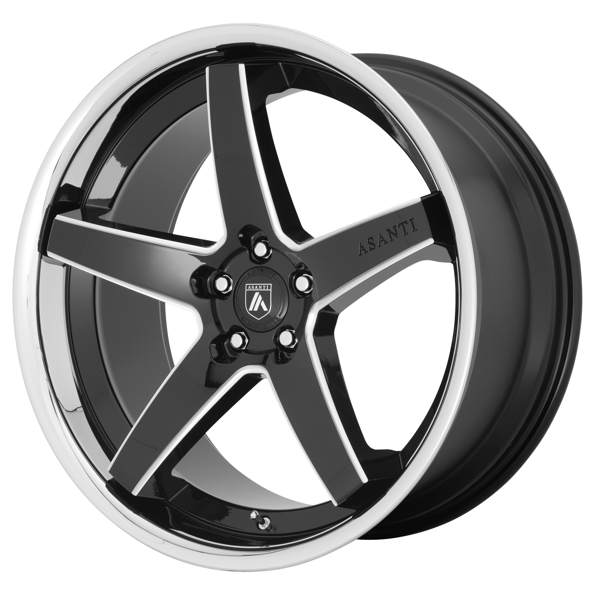 Asanti ABL31 REGAL Wheel, 20x10.5 5x112, Gloss Black Milled With Chrome Lip - ABL31-20055638BK-C-Dub Tech