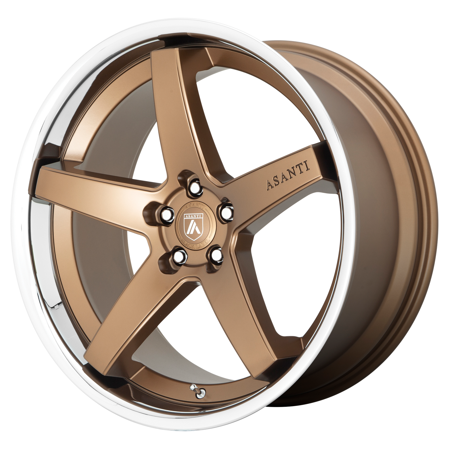 Asanti Abl31 Regal Wheel, 22x10.5 +35 Offset 5x112, Satin Bronze With Chrome Lip - ABL31-22055635BR-C-Dub Tech